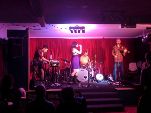 A band performs at Petersham Bowling Club