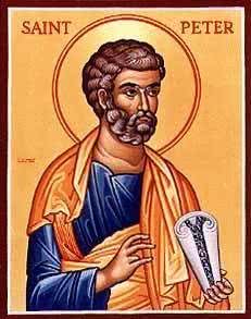 An icon of Saint Peter