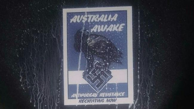 Image of a poster by the Antipodean Resistance, found at Charles Sturt University’s Bathurst campus
