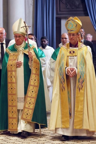 Pope Francis and the Archbishop of Canterbury