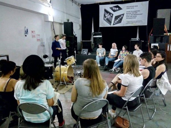 A drum workshop during First Timers in London