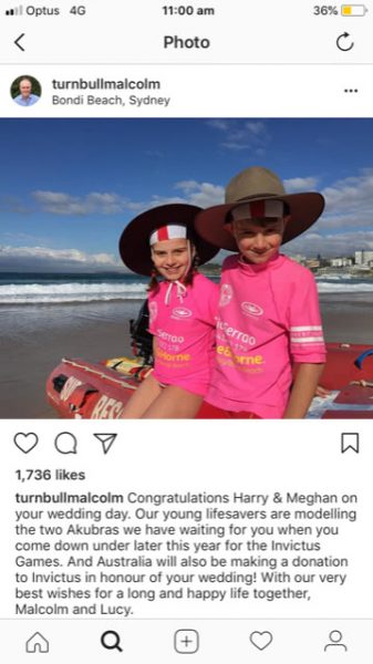 Malcolm Turnbull Instagram