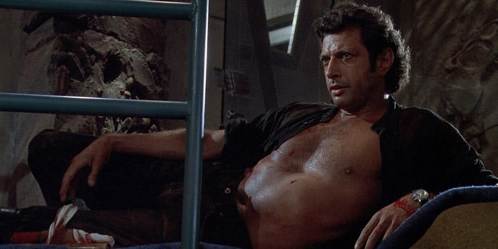 Jeff Goldblum is responsible for one of Jurassic Park’s most iconic Ian Malcolm scenes