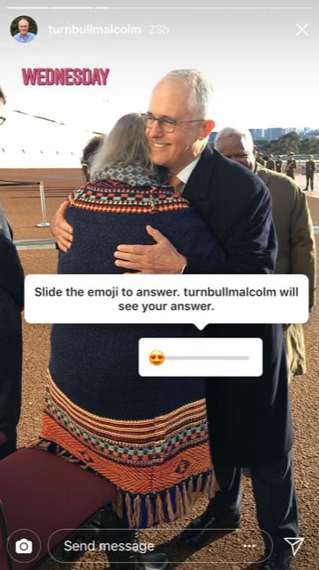 Malcolm Turnbull Instagram Story
