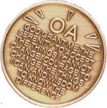 serenity-prayer OA on coin