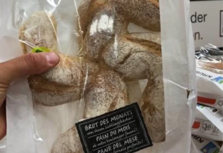 A supermarket accidentally sold Swastika-shaped bread