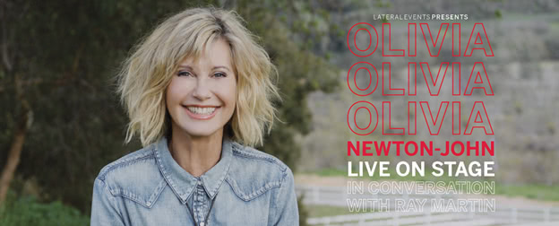 Olivia Newton-John announces live interview style events with Ray Martin