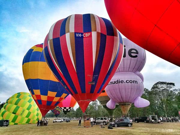 Hot air balloons at Parramatta