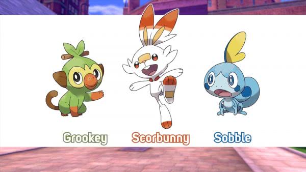 Sword and Shield starters