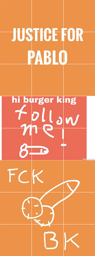 More Burger King-themed dick pics