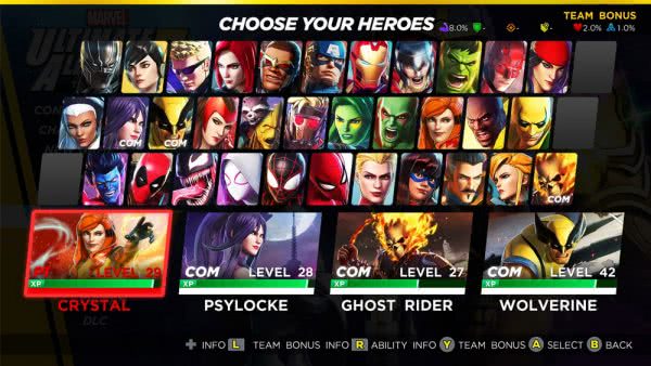 Ultimate Alliance 3 roster