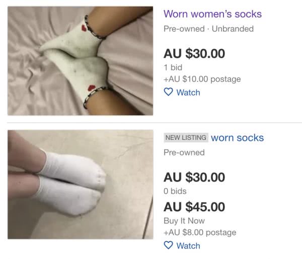 Sell my dirty socks