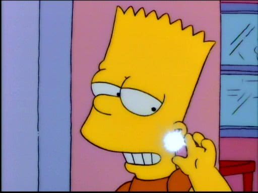 bart simpson with earring