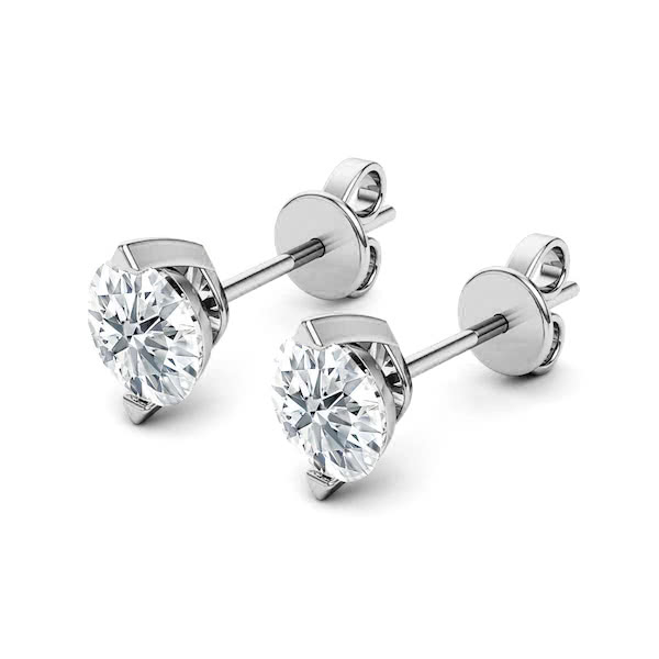 eco gems diamond earrings
