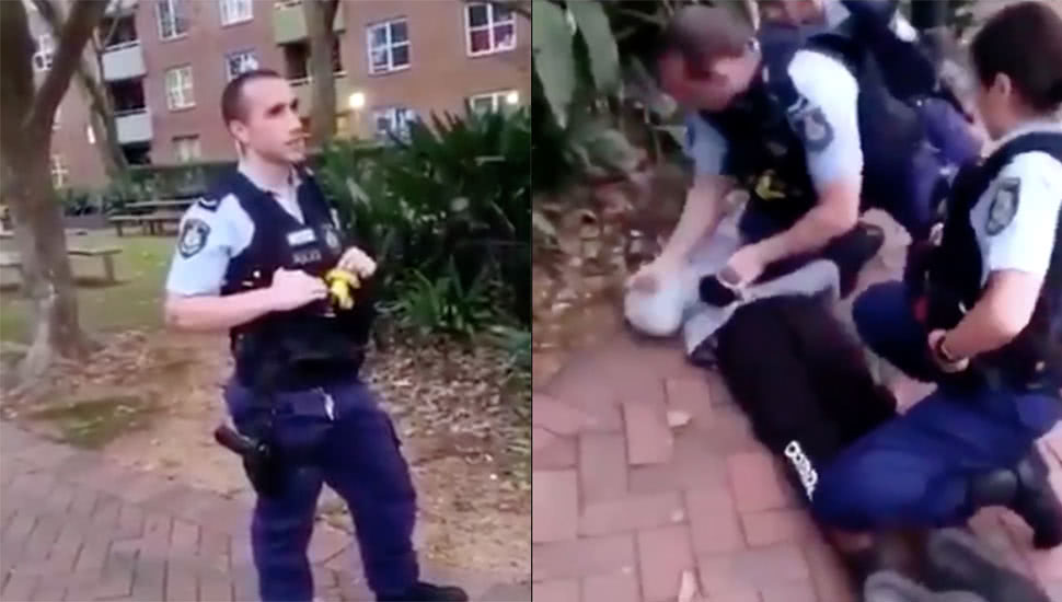 Footage has emerged of a Surry Hills police officer slamming 16 ...