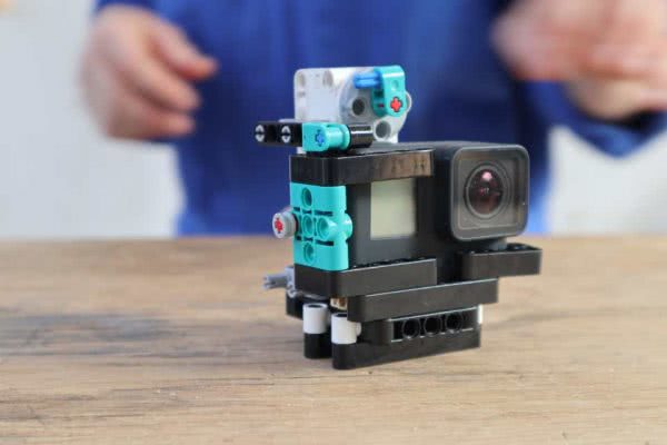 LEGO dog selfie robot